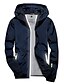 cheap Sale-Men&#039;s Outdoor Jacket Hoodie Jacket Outdoor Leisure Sports Reflective Anti-UV Hooded Summer Spring Fall Solid Color Classic Navy Black White Red Orange Jacket