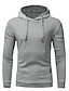 cheap Hoodies-Men&#039;s Solid Colored Hoodie Sports Holiday Basic Hoodies Sweatshirts  Khaki White Light gray