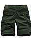 cheap Pants-Men&#039;s Cargo Shorts Hiking Shorts Multi Pocket Straight Leg Knee Length Daily Wear Cotton Classic Black Blue