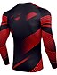 cheap Running &amp; Jogging Clothing-Men&#039;s Compression Shirt Running Shirt Base Layer Long Sleeve Winter Athletic Breathable Moisture Wicking Soft Spandex Fitness Gym Workout Running Sportswear Activewear Optical Illusion Green Black