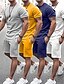 cheap Pants-Men&#039;s Solid Color Daily Weekend Sporty Drawstring Tops Sporty Casual / Sporty White Blue Yellow / Mid Waist