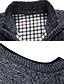 cheap Men&#039;s Sweaters &amp; Cardigans-Men&#039;s Sweater Vest Cardigan Zip Sweater Sweater Jacket Fleece Sweater Knit Knitted Solid Color Stand Collar Modern Contemporary Outdoor Casual Clothing Apparel Winter Black Wine S M L