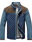 cheap Best Sellers-Men&#039;s Bomber Jacket Quilted Jacket Padded Button-Down Outdoor Camping &amp; Hiking Climbing Short Jackets Windproof Warm Spring Fall Patchwork Coffee blue White gray blue Puffer Jacket