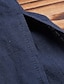 abordables Vestidos de Midi-Vestido camisero de mujer vestido casual algodón lino swing manga larga cuello en v bolsillo básico suelto midi verano primavera