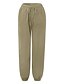 cheap Shoes &amp; Accessories-Women‘s Casual Fashion Jogger Drawstring Pocket Full Length Pants Cotton Linen Casual Daily Micro-elastic Solid Color Soft Sports Khaki XXL