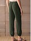 cheap Shoes &amp; Accessories-Women‘s Casual Fashion Jogger Drawstring Pocket Full Length Pants Cotton Linen Casual Daily Micro-elastic Solid Color Soft Sports Khaki XXL