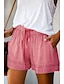 cheap Super Sale-Women&#039;s Daily Plain Drawstring Shorts with Pocket