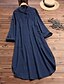 cheap Midi Dresses-Women&#039;s Basic Cotton Midi Swing Dress
