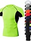 cheap Running &amp; Jogging Clothing-Men&#039;s Short Sleeve Compression Shirt Running Shirt Running Base Layer Patchwork Tee Tshirt Top Athletic Athleisure Summer Spandex Moisture Wicking Quick Dry Breathable Fitness Gym Workout Running