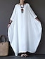 cheap Cotton &amp; Linen Dresses-Casual Women&#039;s Cotton Linen Shift Maxi Dress