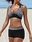 cheap Bikini-Women&#039;s Push Up Leaf Print Bikini Swimwear