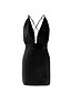 cheap Bodycon Dresses-Women‘s Little Black Dress Sexy Dress Party Dress Sexy Dress Mini Dress Pink Beige Sleeveless Backless Spring Fall Deep V Party Party Vacation Slim