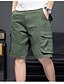 economico Pants-Per uomo Pantaloncini modello cargo Maglia da escursione Multi tasca Gamba dritta Lunghezza del ginocchio Da tutti i giorni Cotone Classico Nero Blu