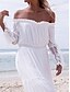cheap Casual Dresses-Elegant Off Shoulder Maxi Beach Dress for Women