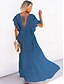 cheap Maxi Dresses-Boho Women&#039;s Backless Swing Maxi Dress