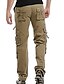 cheap Men&#039;s Bottoms-Men&#039;s Tactical Cargo Pants Trousers Work Pants Solid Color Multi Pocket Straight Leg Full Length 100% Cotton Daily Wear Classic Tactical Green Black / Spring / Fall