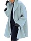 economico Cappotti e trench da donna-Per donna Cappotto Strada Informale Giornaliero Inverno Autunno Primavera Standard Cappotto Standard Essenziale Informale Giacca Manica lunga Tinta unica Cammello Nero Viola