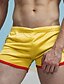 baratos Beach Shorts-Homens calções atléticos Shorts de Corrida Shorts de Academia Shorts de malha Com Transparência Cintura elástica Bloco de cor Respirável Secagem Rápida Curto Esportes Ginástica Corrida Esportes