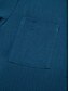 abordables vestido de algodón y lino-vestido casual de mujer vestido camisero vestido de lino vestido largo vestido largo verde negro azul manga 3/4 de longitud botón de color puro otoño primavera otoño cuello de camisa básico diario