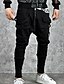 abordables Pants-Homme Actif Vêtement de rue Joggeur Joggings Toute la longueur Pantalon Micro-élastique Des sports Fin de semaine Couleur Pleine Ample Noir M L XL XXL 3XL