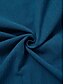 abordables vestido de algodón y lino-vestido casual de mujer vestido camisero vestido de lino vestido largo vestido largo verde negro azul manga 3/4 de longitud botón de color puro otoño primavera otoño cuello de camisa básico diario