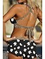 abordables Bikini-Traje de baño para mujer, bikini normal, traje de baño de 2 piezas con estampado de leopardo, trajes de baño negros, ropa deportiva para playa, verano