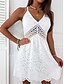 cheap Casual Dresses-Elegant Backless Lace Slip Mini Dress for Women