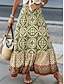 cheap Skirts-Boho Street Women&#039;s Maxi Swing Skirt in Polyester
