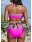 preiswerte Bikini-Damen Badeanzug Bikinis Normal Bademode Halfter 2 teilig Print Leopard Urlaub Push-Up Hosen Badeanzüge