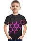 cheap Boys&#039; Tees &amp; Blouses-Boys&#039; Color Block Illusion Graphic T Shirt