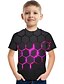 economico T-shirt e camicie bambino-Bambino Da ragazzo maglietta T-shirt Manica corta Pop art 3D Print Monocolore Arcobaleno Bambini Top Estate Attivo Moda città Sportivo 3-12 anni