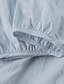 abordables robe en coton et lin-Robe en coton et lin Robe casual Femme Coton Robe mi-longue Extérieur du quotidien Vacances basique Classique Ruché Poche Col V Eté Printemps Automne Manches 3/4 Standard 2023 Blanche Bleu Vert Plein