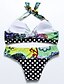 cheap Bikini-Women&#039;s Push Up Green Graphic Bikini Swimwear