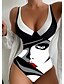cheap One-Pieces-Women&#039;s Graphic Bodysuit Swimsuit for Beach Sports