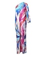 cheap Maxi Dresses-Women&#039;s Floral Geometric Maxi Dress for Outdoor Holidays