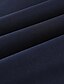 abordables Polos-Hombre POLO Camiseta de golf Camiseta de tenis Cuello Americano Color sólido Azul Marino Manga Corta Retazos Diario Noche Tops Poliéster Básico Casual / Verano / Lavado a Máquina / Microelástico