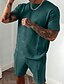 cheap Men&#039;s-Men&#039;s T-shirt Suits Tee T shirt Tee Shirt Plaid Graphic Prints Crew Neck Plus Size Casual Daily Short Sleeve Tops Basic Designer Muscle Slim Fit Green Black Blue