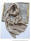 economico Scarves &amp; Bandanas-sciarpa rettangolare attiva da uomo - sciarpe in tinta unita sciarpa invernale classica con bordo nappa morbida sciarpa calda