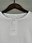 billige Long Sleeve-Herre T-shirt Henley-skjorte T-Shirts Lang ærmet skjorte Henley Vanlig Normal Langærmet Tøj Klassisk Muskel Stor og høj