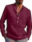 cheap Long Sleeves-Men&#039;s Long Sleeve Solid Color Hawaiian Shirt