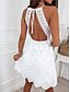 cheap Casual Dresses-Elegant Backless Lace Slip Mini Dress for Women