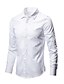 cheap Men&#039;s Shirts-Men&#039;s Dress Shirt Button Up Shirt Collared Shirt Black White Pink Long Sleeve Plain Collar Spring Fall Wedding Work Clothing Apparel