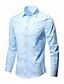 cheap Men&#039;s Shirts-Men&#039;s Shirt Solid Colored Collar Daily Work Long Sleeve Tops Business White Black Gray / Fall / Spring