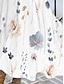 preiswerte Maxi-Kleider-Damen Casual kleid A Linie Kleid Blumen Bedruckt V Ausschnitt Maxikleid Brautkleider schlicht Täglich Verabredung Ärmellos Sommer Frühling