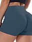 cheap Pants-Women&#039;s Casual / Sporty Athleisure Ruched Butt Lifting Shorts Short Pants Stretchy Weekend Yoga Plain High Waist Tummy Control Butt Lift Slim Black Gray Wine Navy Blue S M L XL