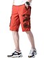 billige Underdele til mænd-Herre Shorts med lommer Bermuda shorts Helfarve camouflage med sidelomme Multi lomme Klap lomme 100 % bomuld I-byen-tøj Streetwear Mode Shorts Med Lommer Militærgrøn Blå