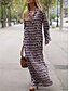 cheap Maxi Dresses-Geometric Print Maxi Dress for Women Casual Streetwear