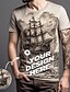 preiswerte Men&#039;s Custom Clothing-Herren T-Shirt Hemd Grafik 3D Totenkopf Motiv Rundhalsausschnitt Übergröße Täglich Ausgehen Kurzarm Bedruckt Oberteile Grundlegend Übertrieben Weiß / Sommer