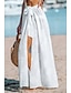 cheap Cover-Ups-Grandma Style Women&#039;s Beachwear Skirt in Satin Chiffon
