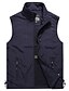 cheap Best Sellers-Men&#039;s Vest Gilet Fishing Vest Hiking Vest Sleeveless Vest Gilet Jacket Outdoor Street Daily Going out Casual Spring Fall Pocket Polyester Breathable Plain Zipper Stand Collar Loose Fit Black Army